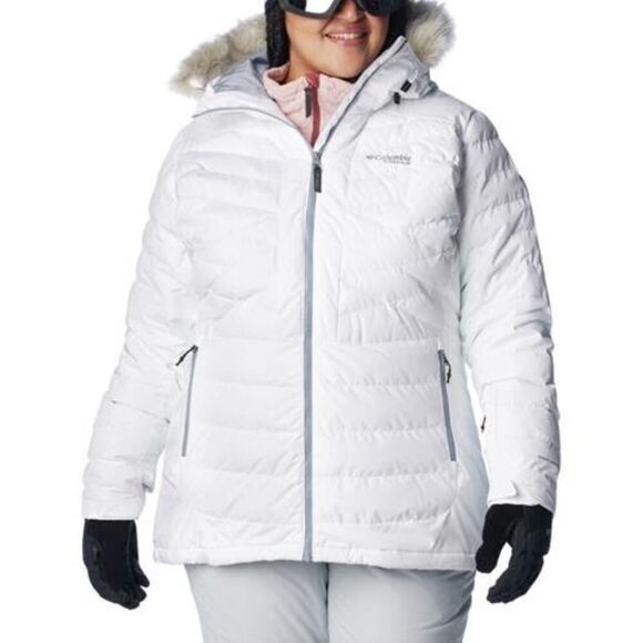 New! Columbia Bird Mountain Insulated Jacket in white Women's, size plus 3X - Picture 1 of 16